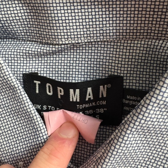 Topman Men Small Button Up Dress Shirt - Picture 7 of 10